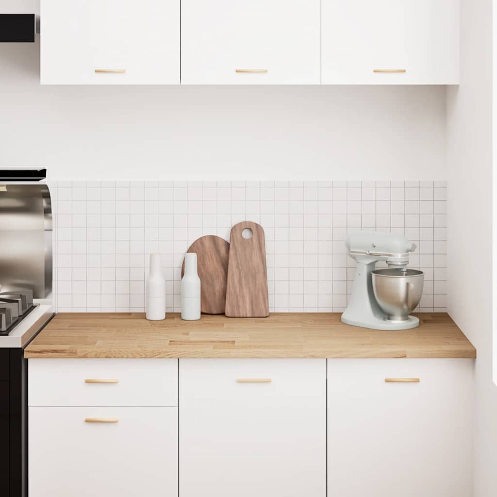 Piano di Lavoro Cucina 140x63,5x2,7 cm Legno Massello Rovere