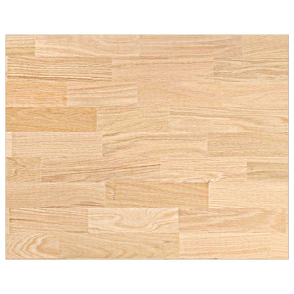 Piano di Lavoro Cucina 80x63,5x4 cm Legno Massello Rovere