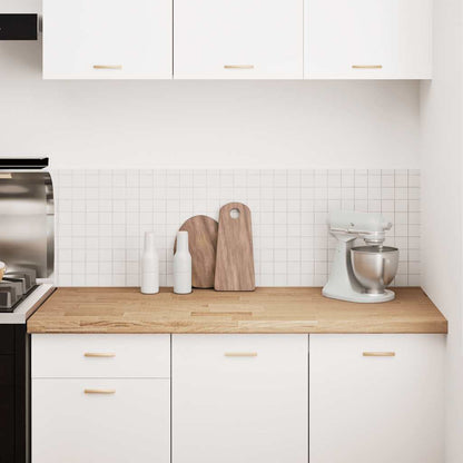Piano di Lavoro Cucina 140x63,5x4 cm Legno Massello Rovere