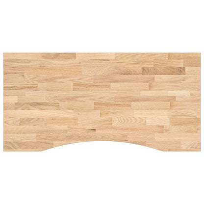 Piano Scrivania 100x50x2,5 cm Rovere Massello Non Trattato