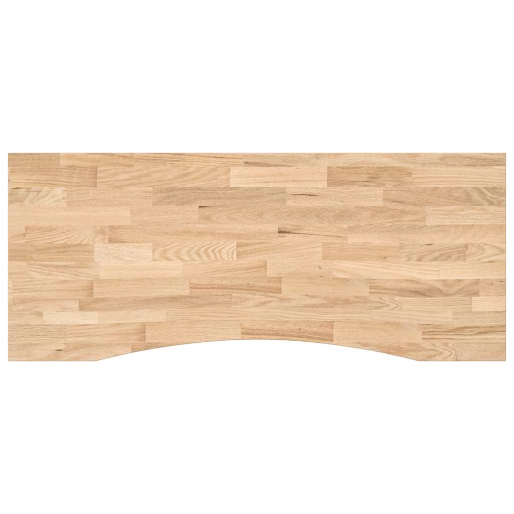 Piano Scrivania 120x50x2,5 cm Rovere Massello Non Trattato