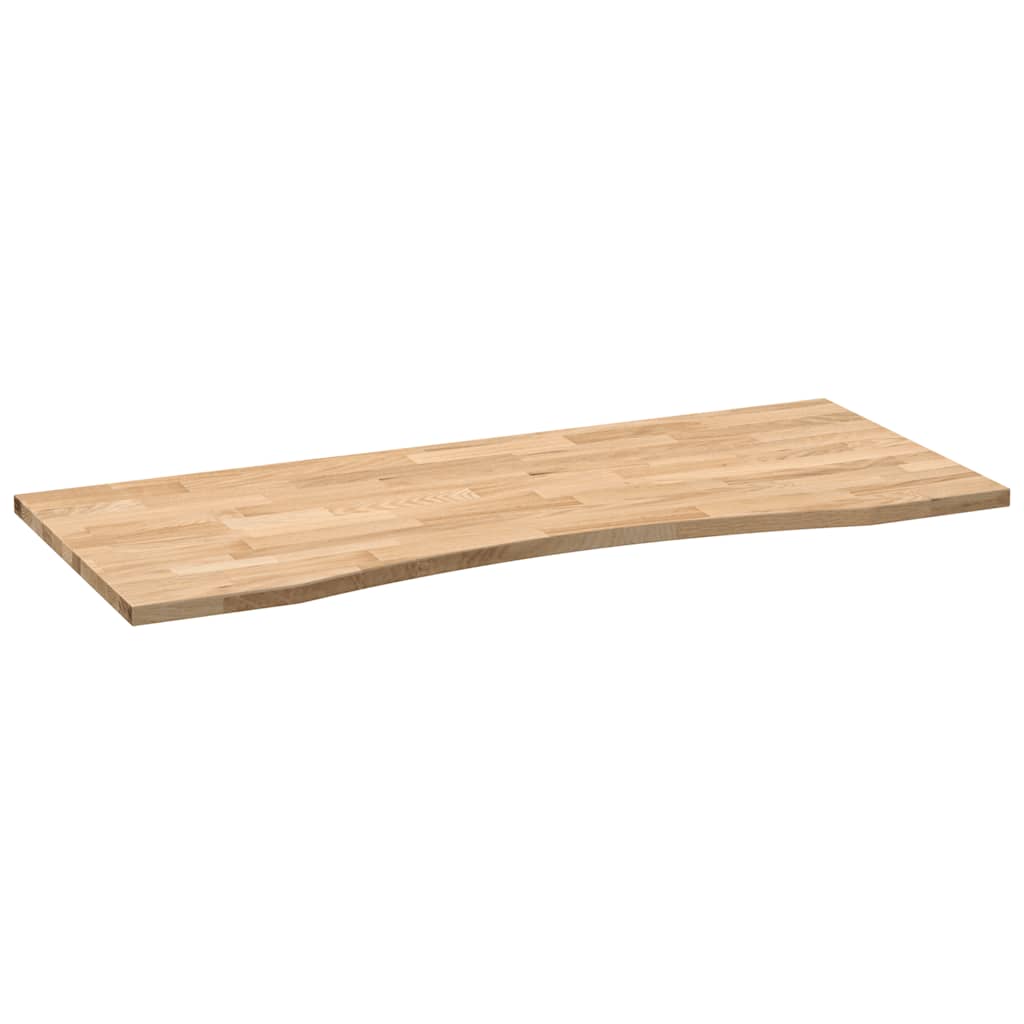 Piano Scrivania 120x50x2,5 cm Rovere Massello Non Trattato