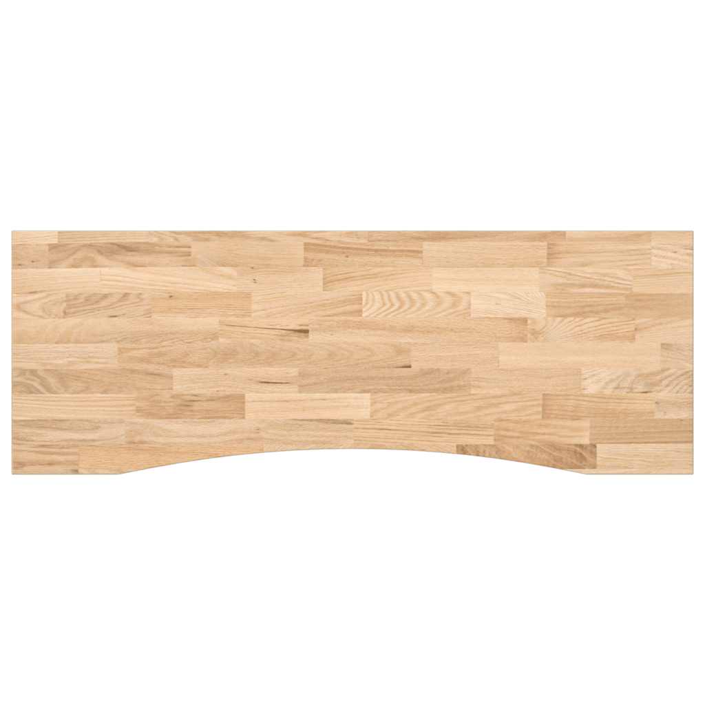 Piano Scrivania 140x50x2,5 cm Rovere Massello Non Trattato