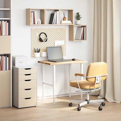 Piano Scrivania 80x60x2,5 cm Rovere Massello Non Trattato