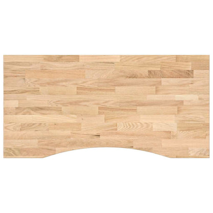 Piano Scrivania 100x60x2,5 cm Rovere Massello Non Trattato
