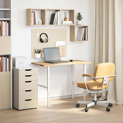Piano Scrivania 100x60x2,5 cm Rovere Massello Non Trattato