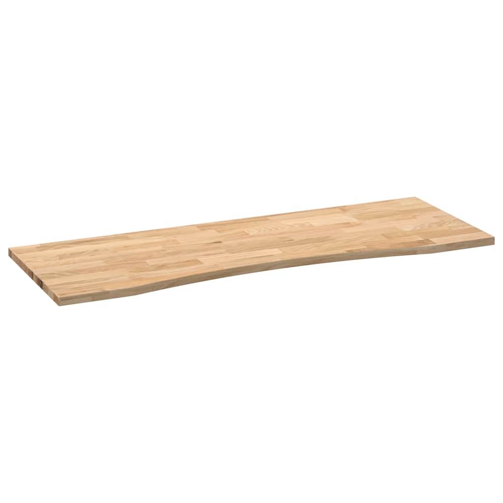 Piano Scrivania 140x60x2,5 cm Rovere Massello Non Trattato