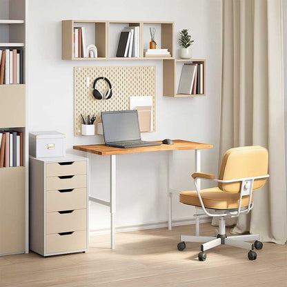 Piano Scrivania Marrone Chiaro 100x50x2,5 cm in Rovere Massello