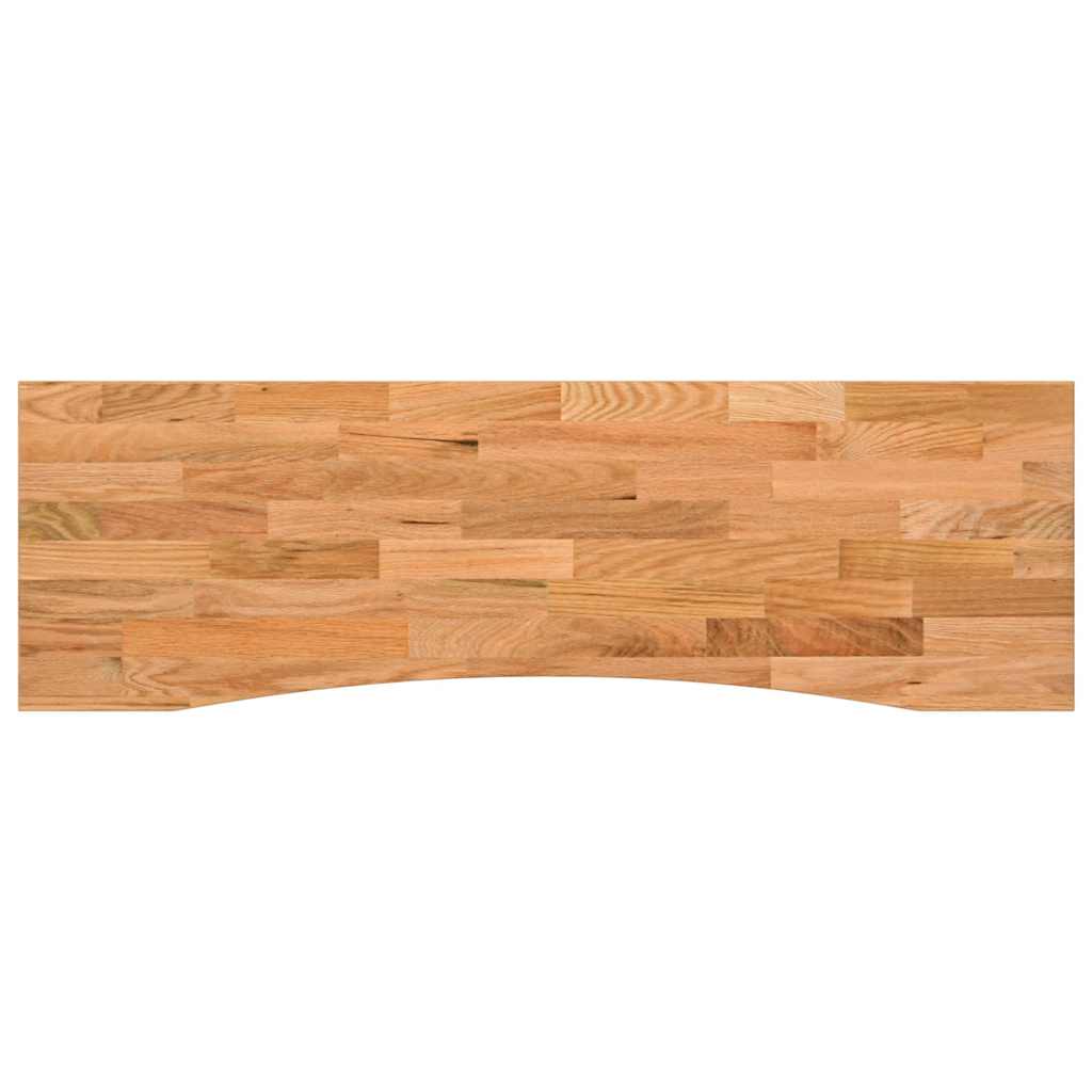 Piano Scrivania Marrone Chiaro 160x50x2,5 cm in Rovere Massello