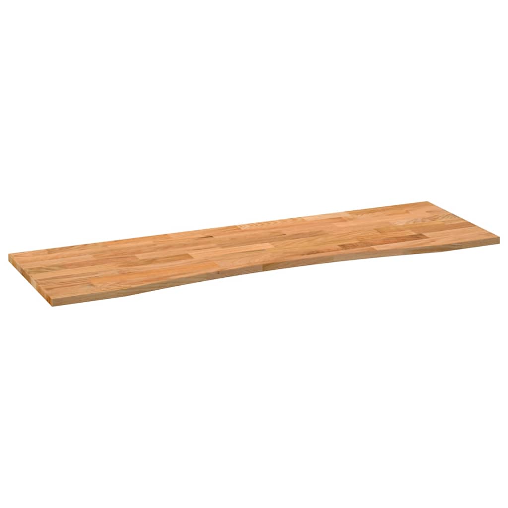 Piano Scrivania Marrone Chiaro 160x50x2,5 cm in Rovere Massello