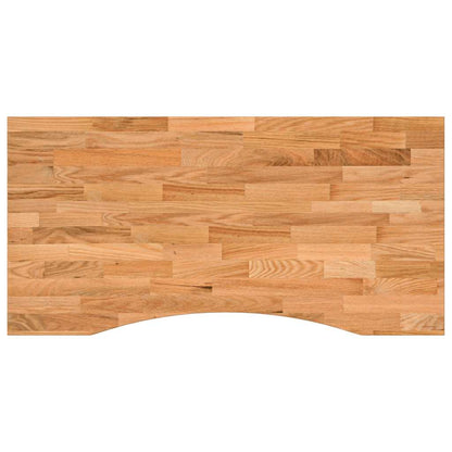 Piano Scrivania Marrone Chiaro 100x60x2,5 cm in Rovere Massello
