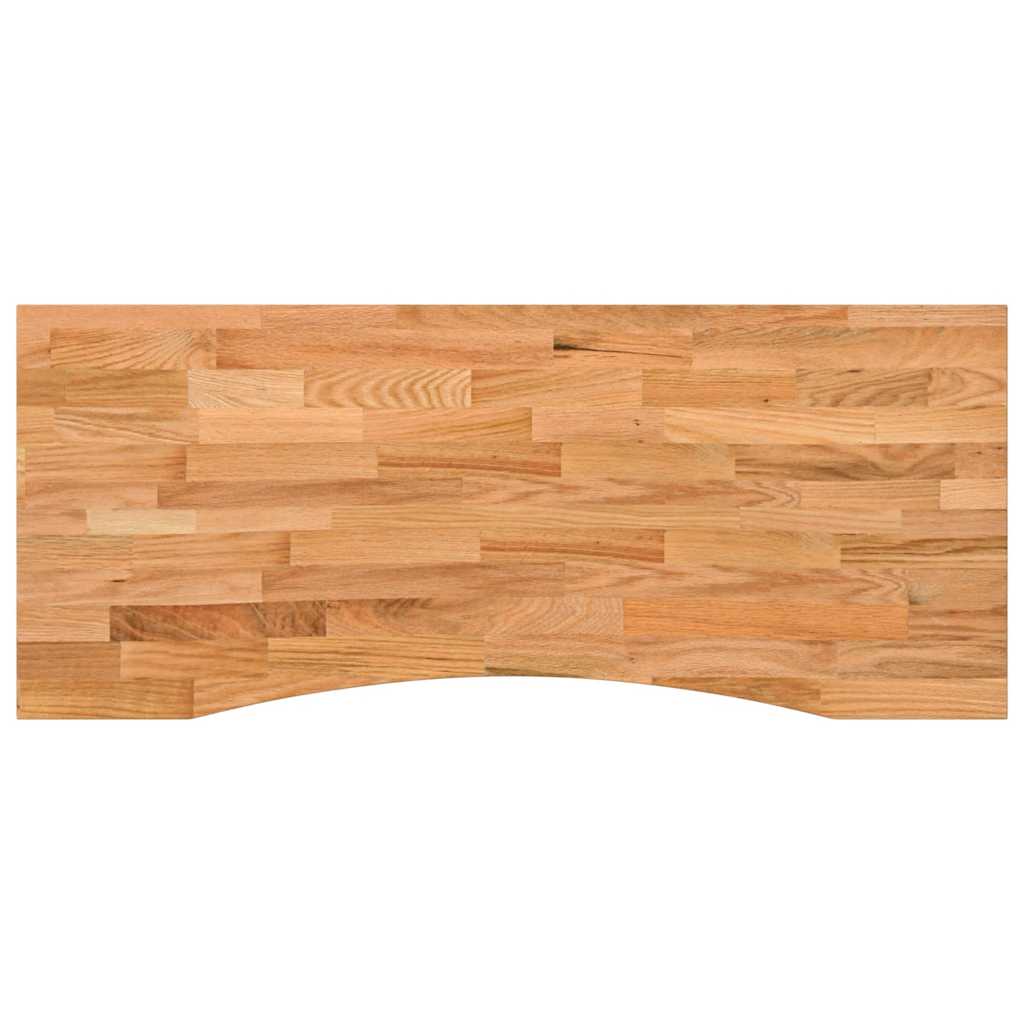 Piano Scrivania Marrone Chiaro 120x60x2,5 cm in Rovere Massello