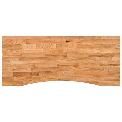 Piano Scrivania Marrone Chiaro 120x60x2,5 cm in Rovere Massello