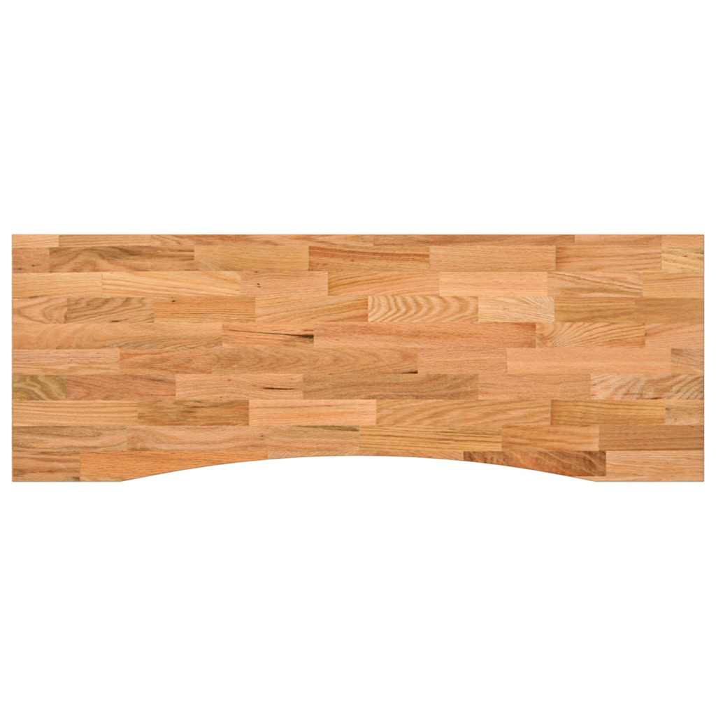 Piano Scrivania Marrone Chiaro 140x60x2,5 cm in Rovere Massello