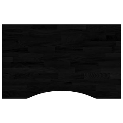 Piano Scrivania Marrone Scuro 80x50x2,5 cm in Rovere Massello