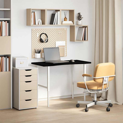 Piano Scrivania Marrone Scuro 100x50x2,5 cm in Rovere Massello