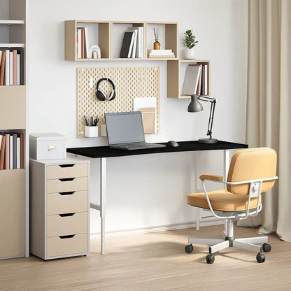 Piano Scrivania Marrone Scuro 140x50x2,5 cm in Rovere Massello