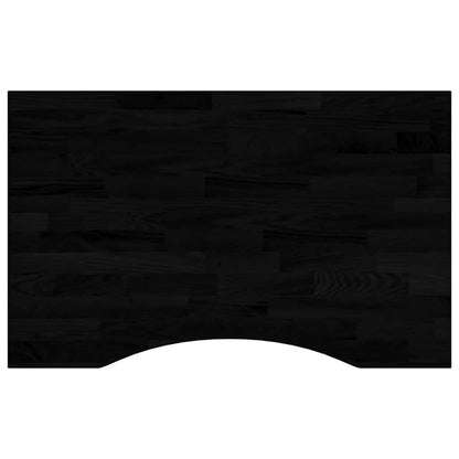 Piano Scrivania Marrone Scuro 80x60x2,5 cm in Rovere Massello