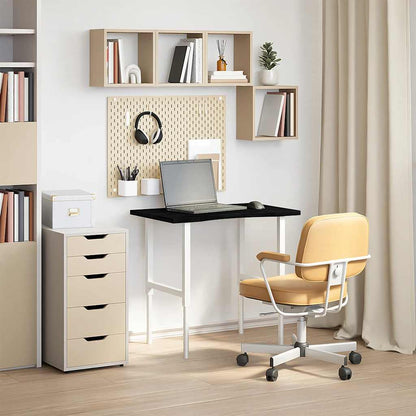 Piano Scrivania Marrone Scuro 80x60x2,5 cm in Rovere Massello