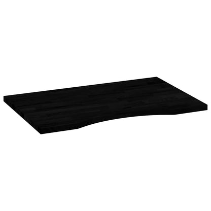 Piano Scrivania Marrone Scuro 80x60x2,5 cm in Rovere Massello