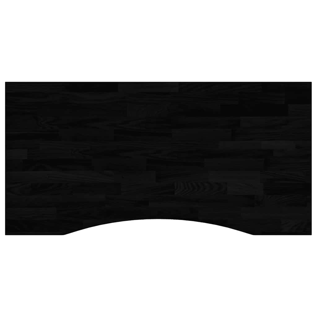 Piano Scrivania Marrone Scuro 100x60x2,5 cm in Rovere Massello