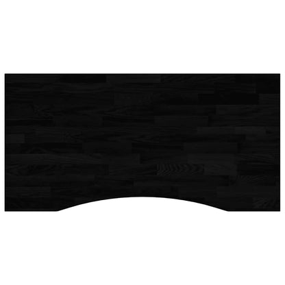 Piano Scrivania Marrone Scuro 100x60x2,5 cm in Rovere Massello