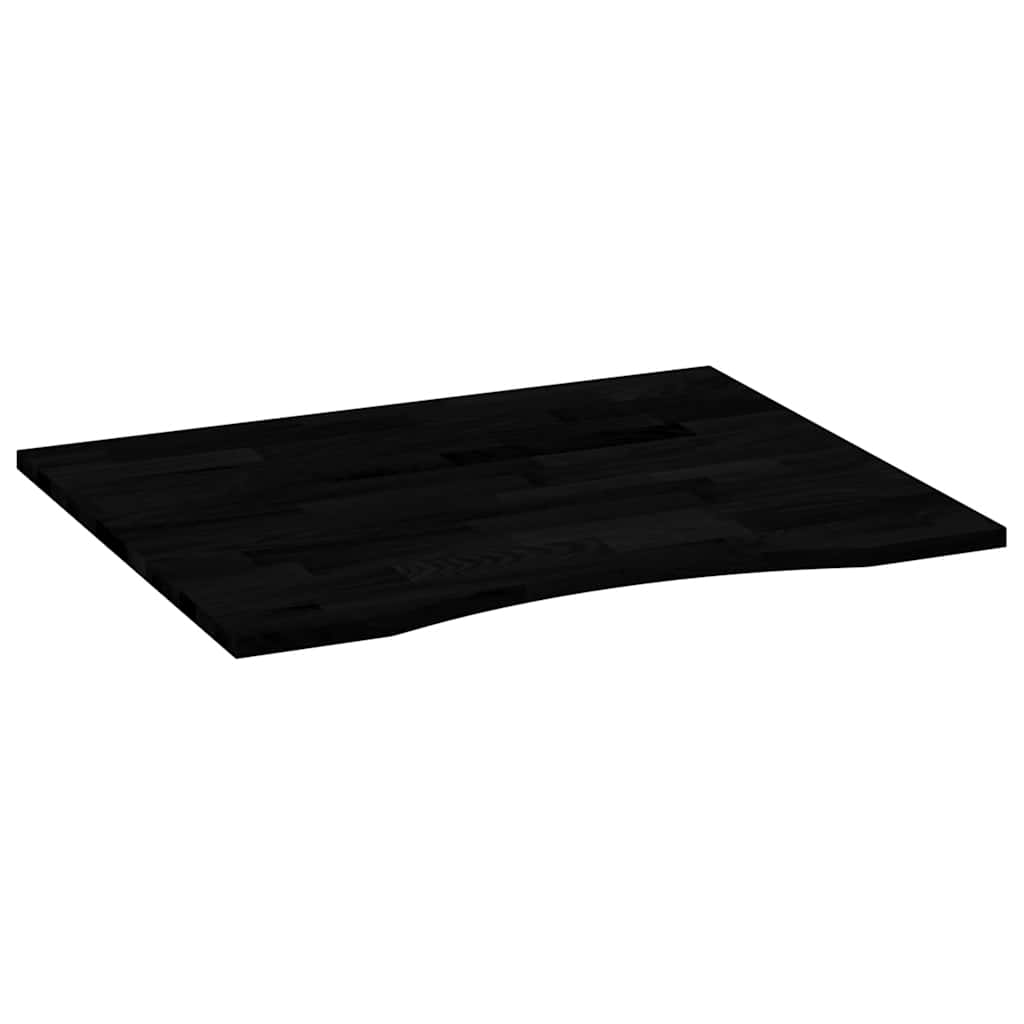 Piano Scrivania Marrone Scuro 100x80x2,5 cm in Rovere Massello