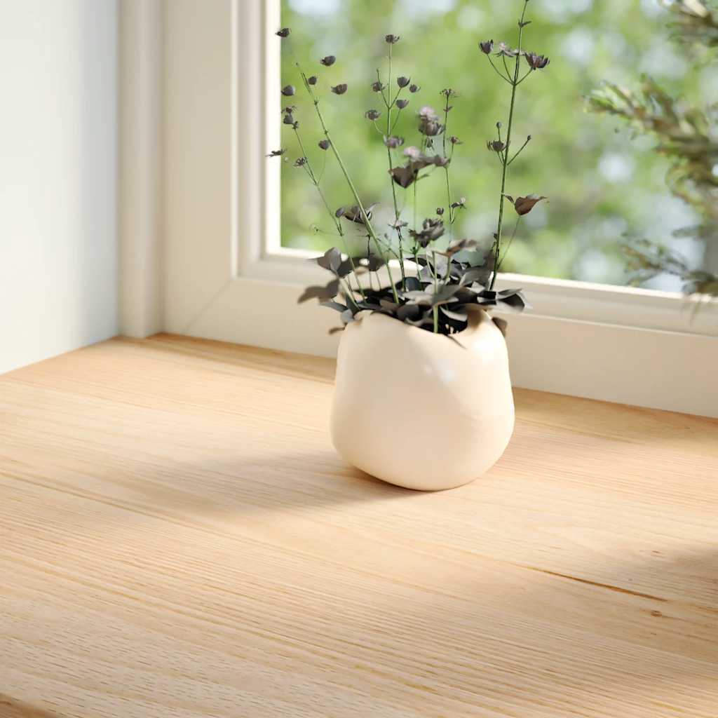 Davanzali 2 pz Non Trattati 80x15x2 cm Legno Massello di Rovere