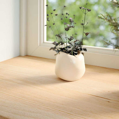Davanzali 2 pz Non Trattati 100x15x2cm Legno Massello di Rovere