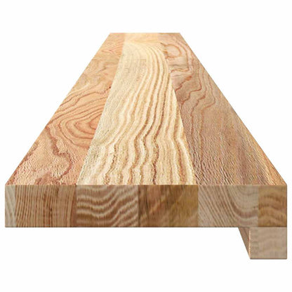 Davanzali 2 pz Non Trattati 140x15x2cm Legno Massello di Rovere