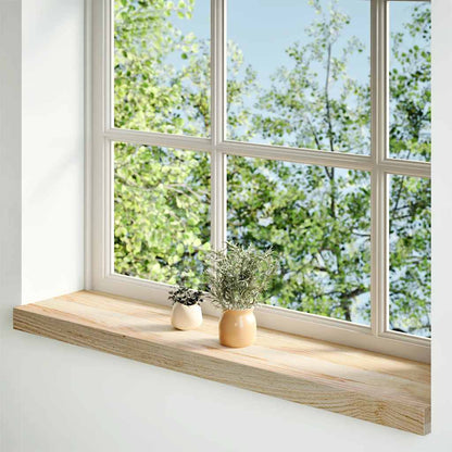 Davanzali 2 pz Non Trattati 90x20x2 cm Legno Massello di Rovere