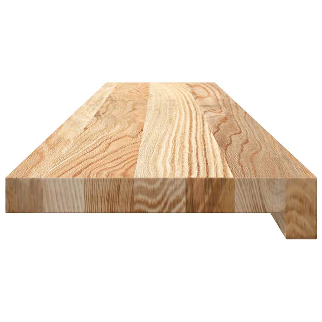 Davanzali 2 pz Non Trattati 100x20x2cm Legno Massello di Rovere