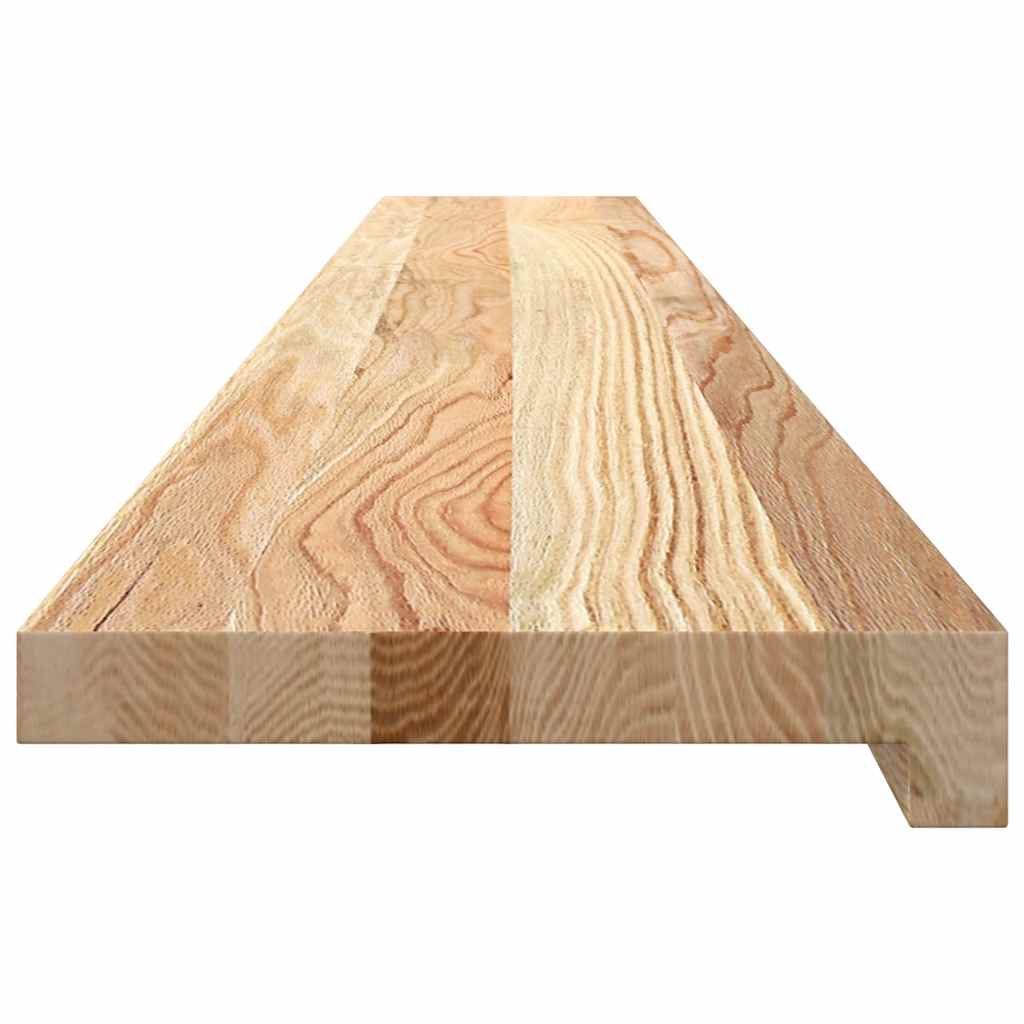 Davanzali 2 pz Non Trattati 140x20x2cm Legno Massello di Rovere