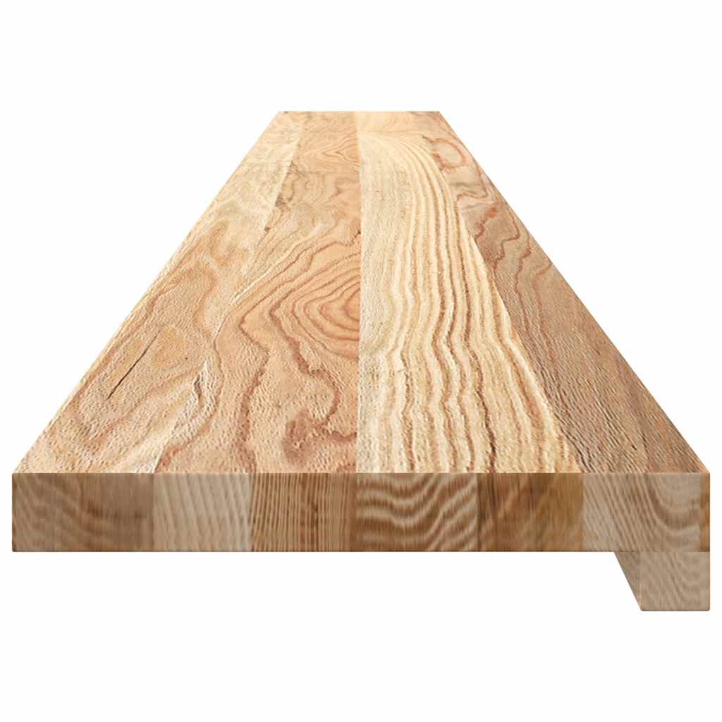 Davanzali 2 pz Non Trattati 160x20x2cm Legno Massello di Rovere
