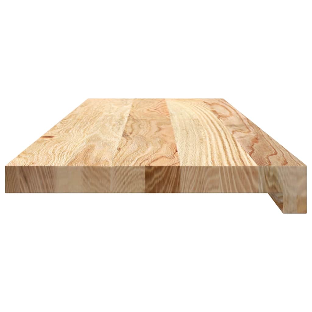 Davanzali 2 pz Non Trattati 80x25x2 cm Legno Massello di Rovere
