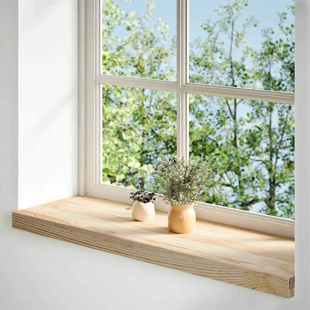 Davanzali 2 pz Non Trattati 70x30x2 cm Legno Massello di Rovere