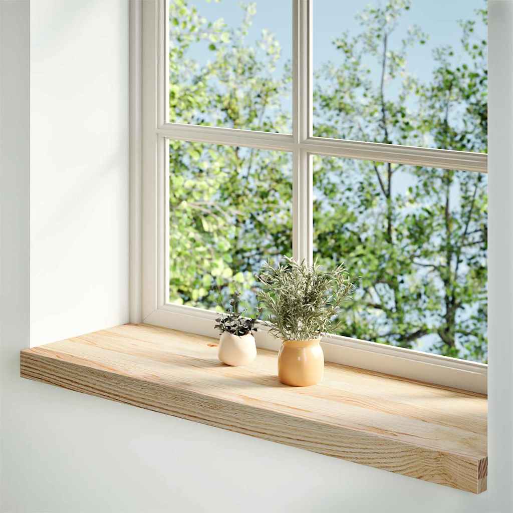 Davanzali 2 pz Non Trattati 90x30x2 cm Legno Massello di Rovere
