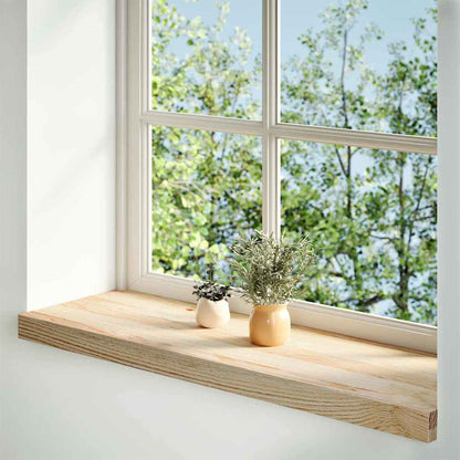 Davanzali 2 pz Non Trattati 90x30x2 cm Legno Massello di Rovere
