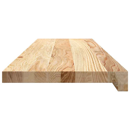 Davanzali 2 pz Non Trattati 90x30x2 cm Legno Massello di Rovere