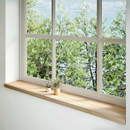 Davanzali 2 pz Non Trattati 160x30x2cm Legno Massello di Rovere