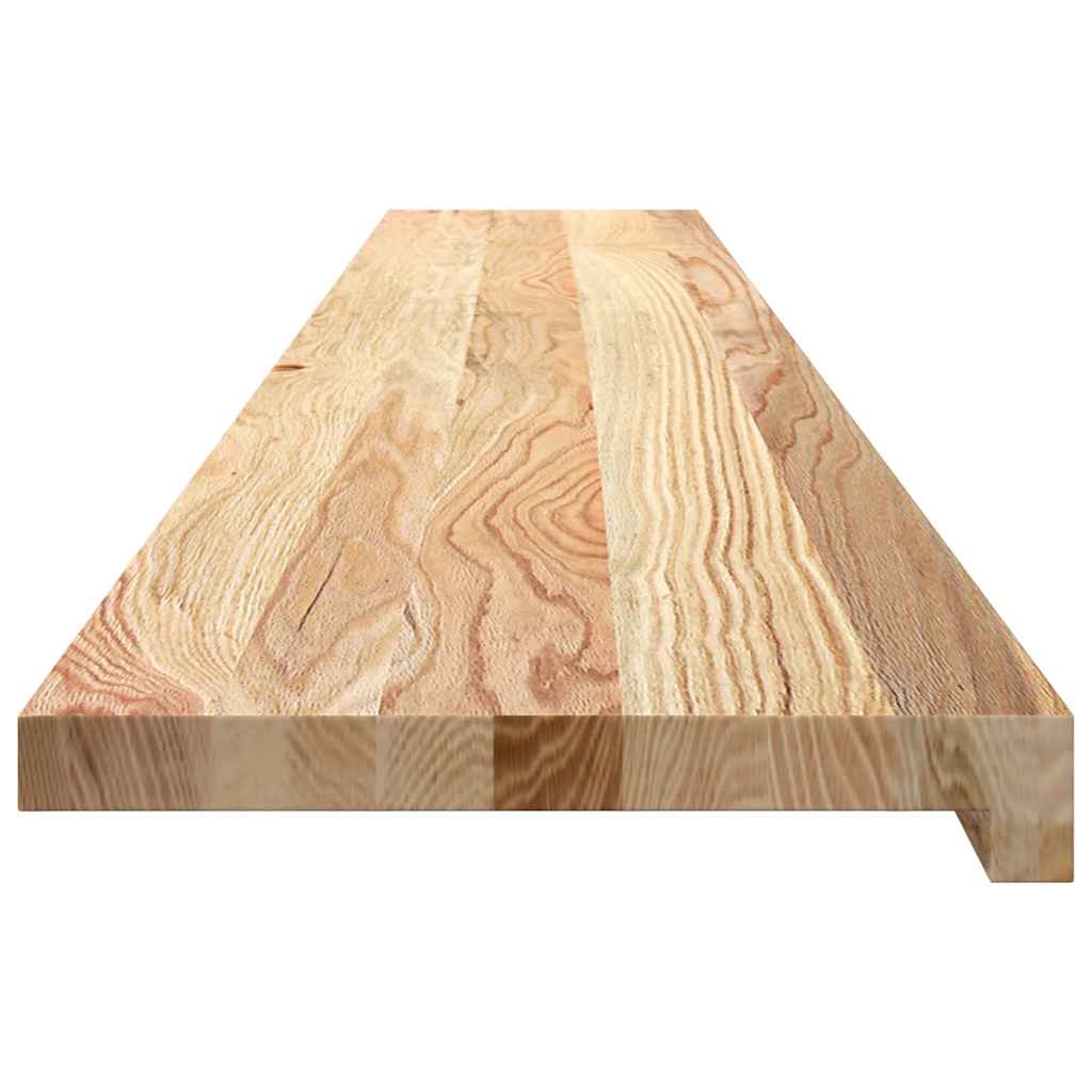 Davanzali 2 pz Non Trattati 160x30x2cm Legno Massello di Rovere