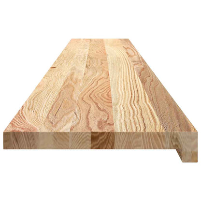 Davanzali 2 pz Non Trattati 160x30x2cm Legno Massello di Rovere