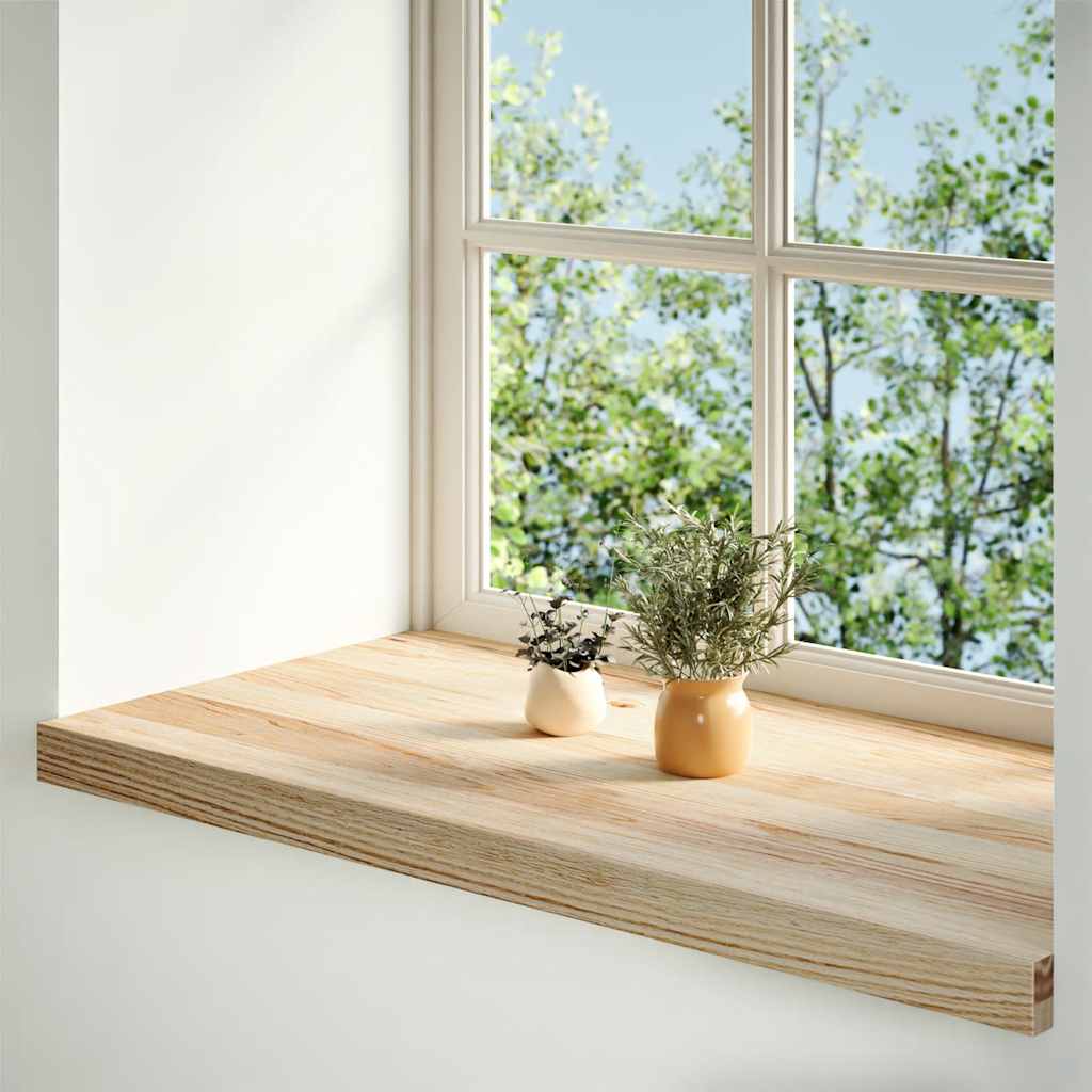 Davanzali 2 pz Non Trattati 70x40x2 cm Legno Massello di Rovere