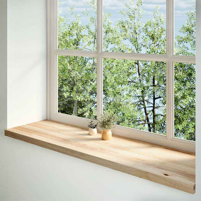 Davanzali 2 pz Non Trattati 140x40x2cm Legno Massello di Rovere