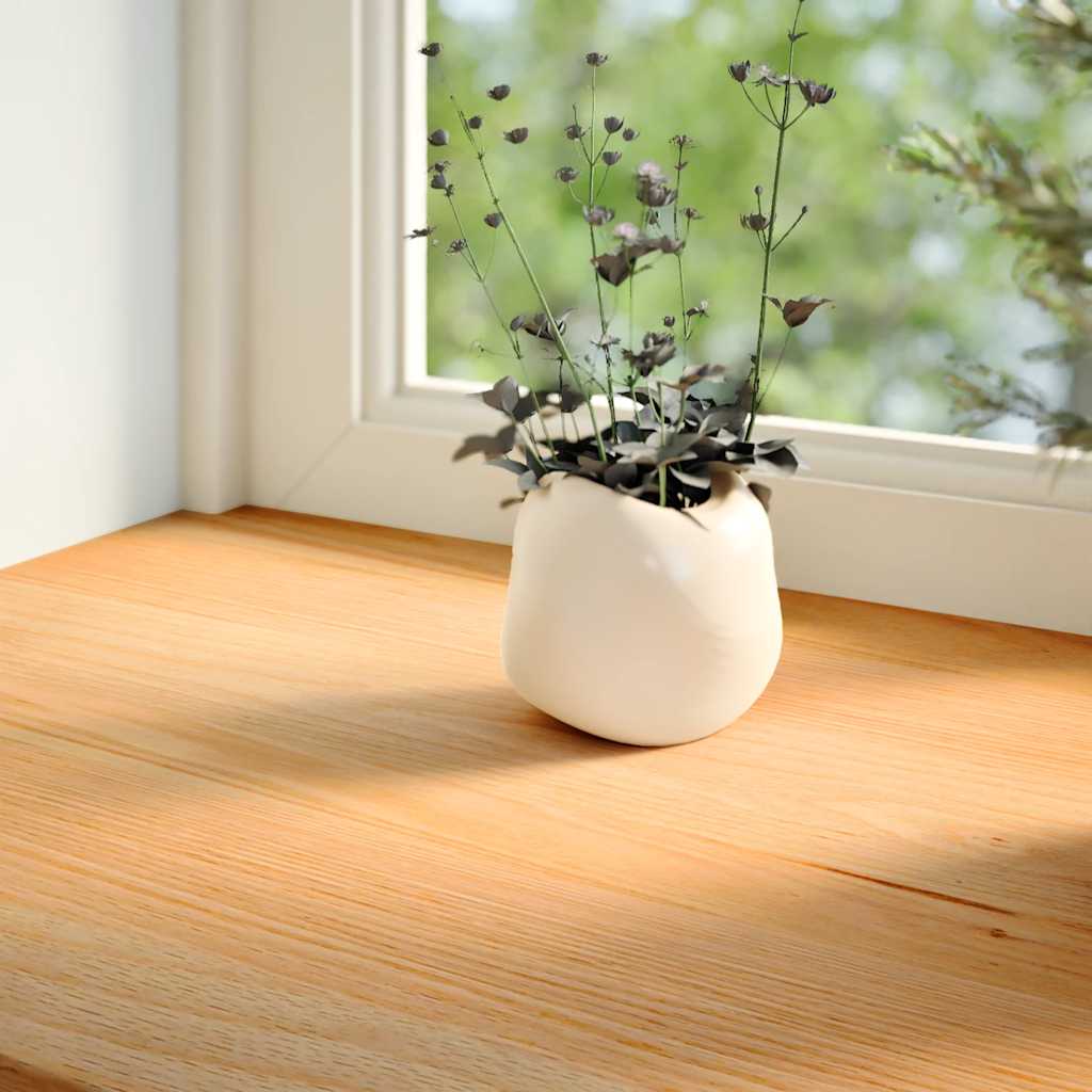 Davanzali 2 pz Marrone Chiaro 90x15x2 cm Legno Massello Rovere