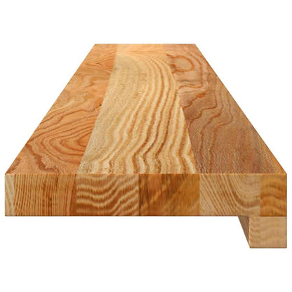 Davanzali 2 pz Marrone Chiaro 110x15x2 cm Legno Massello Rovere