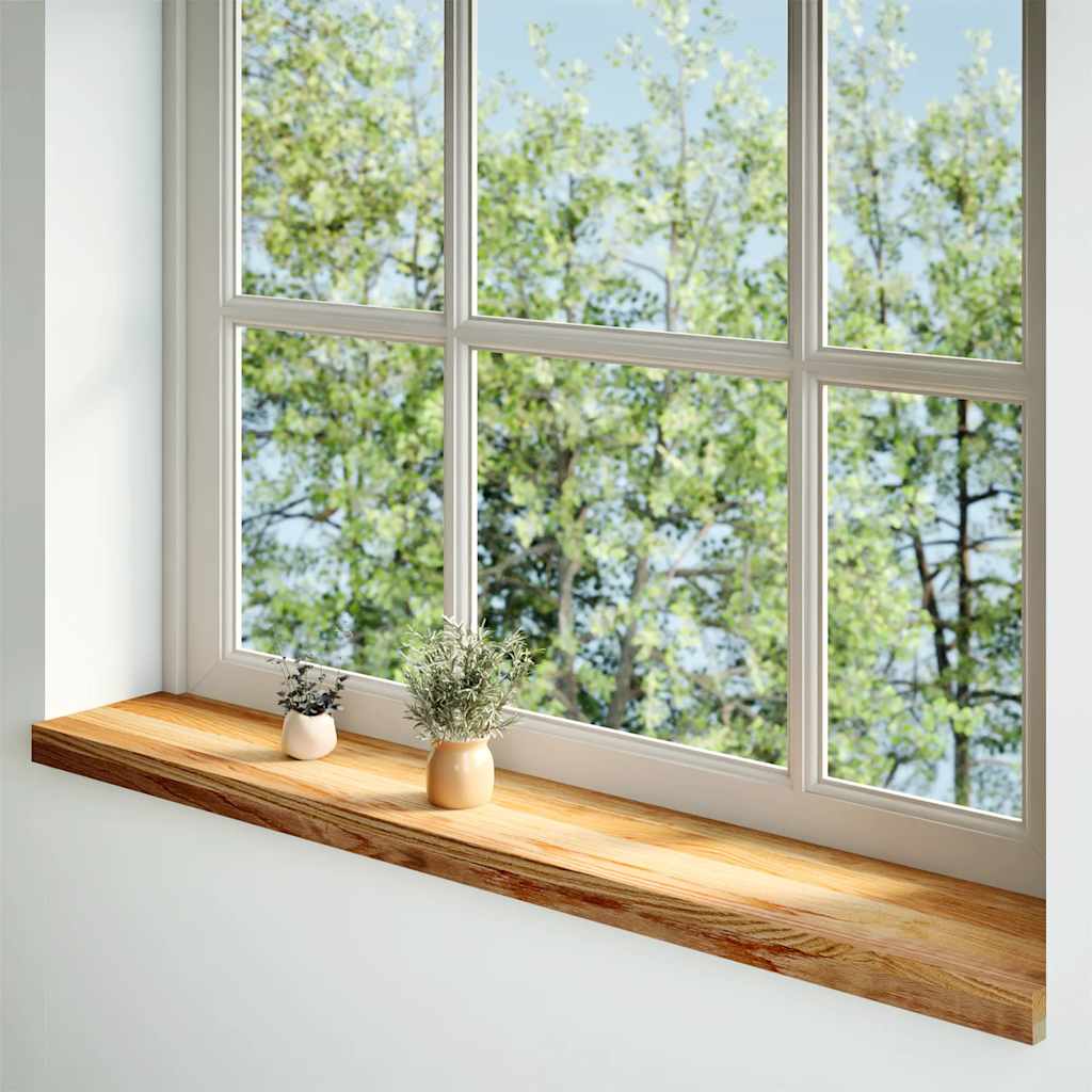 Davanzali 2 pz Marrone Chiaro 110x20x2cm Legno Massello Rovere