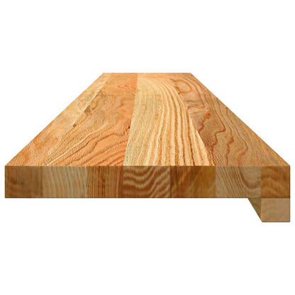 Davanzali 2 pz Marrone Chiaro 110x20x2cm Legno Massello Rovere