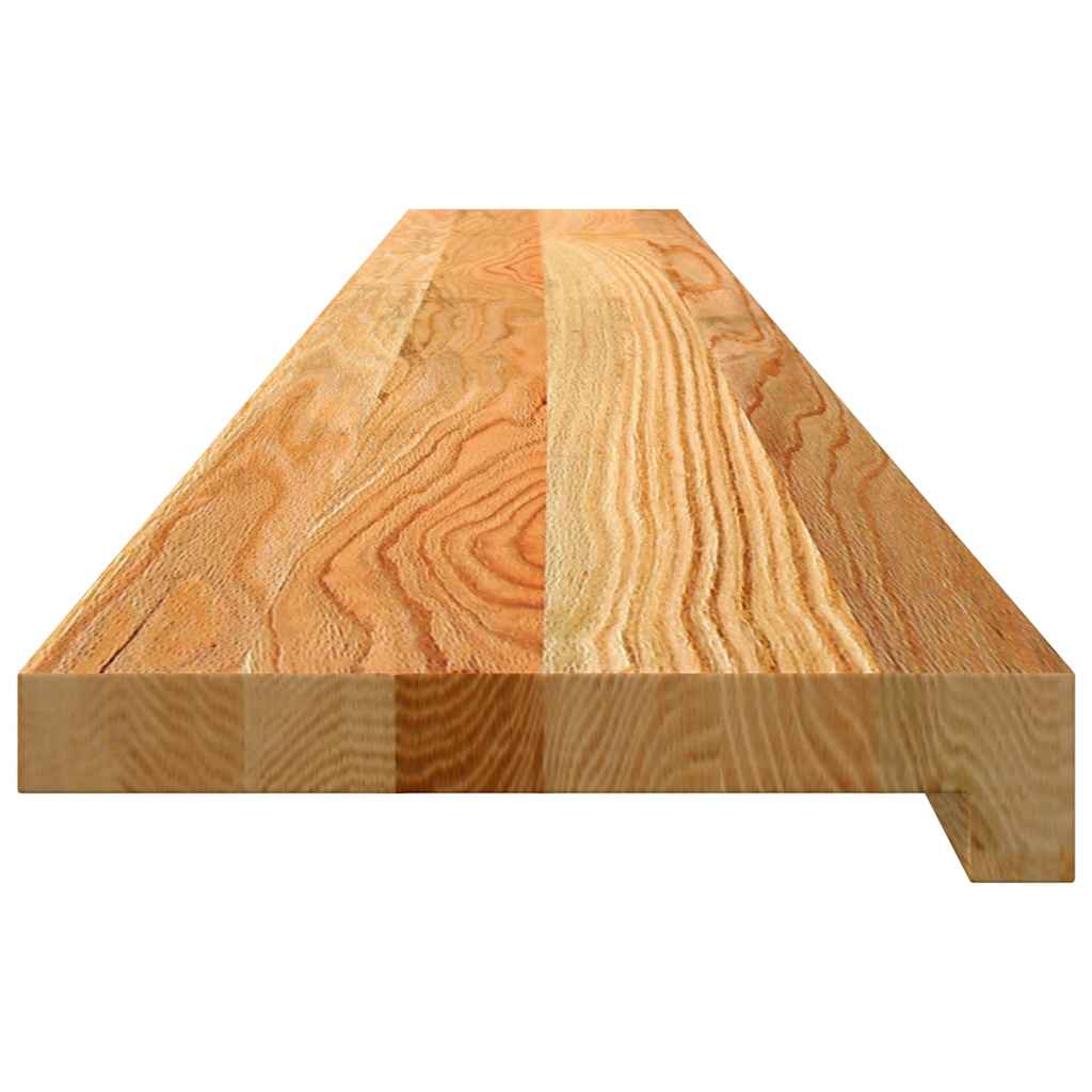 Davanzali 2 pz Marrone Chiaro 140x20x2cm Legno Massello Rovere