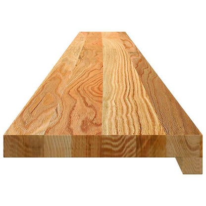 Davanzali 2 pz Marrone Chiaro 160x20x2cm Legno Massello Rovere